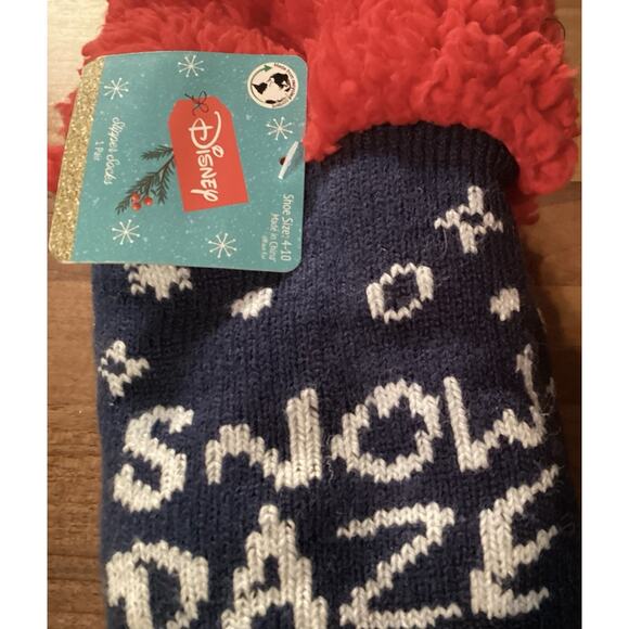 Disney Stitch Sherpa Lined One Size Fits Soft Non-Slip and Stitch Ankle Socks - Picture 2 of 6